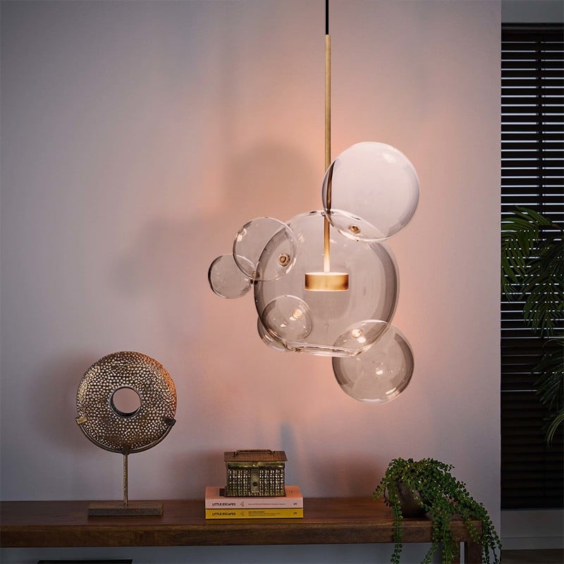 Clear Bolle Soap Bubble Pendant Light