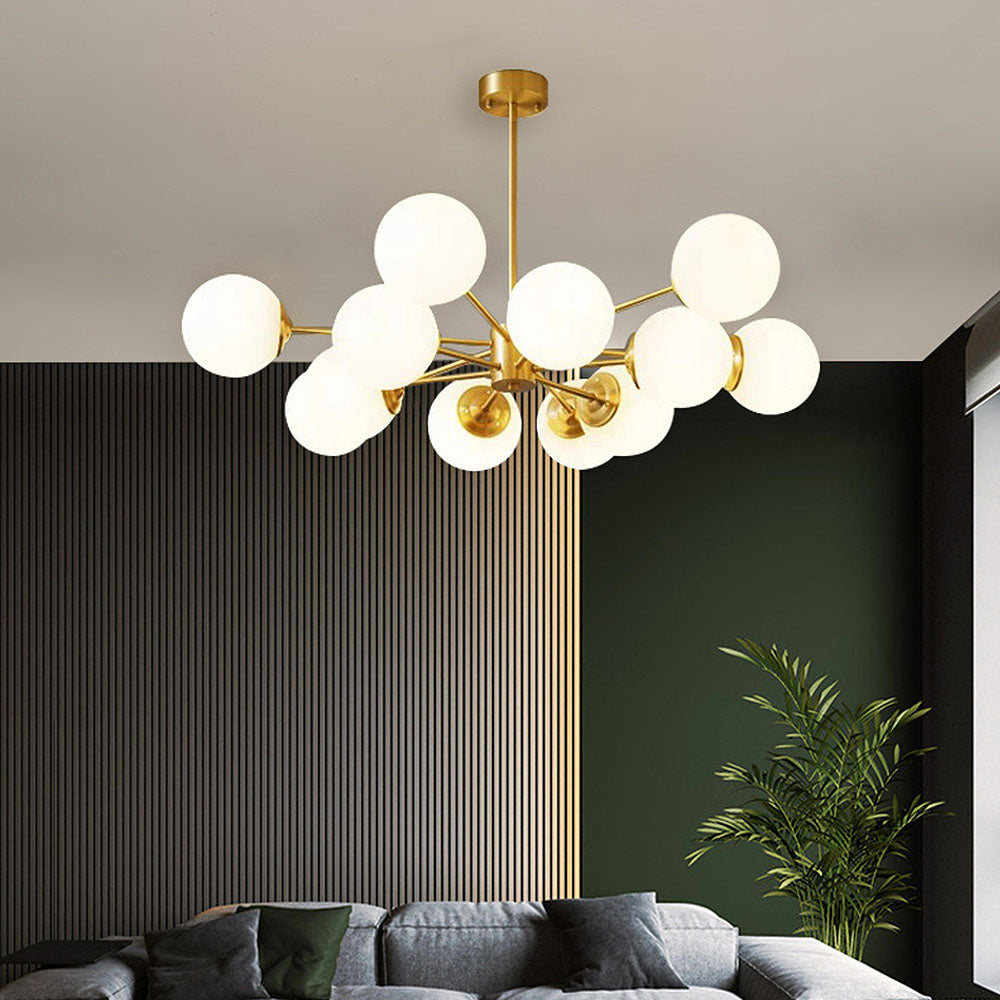 Gold Luxury Chandelier – Brass Fixture for Elegant Bedroom Décor