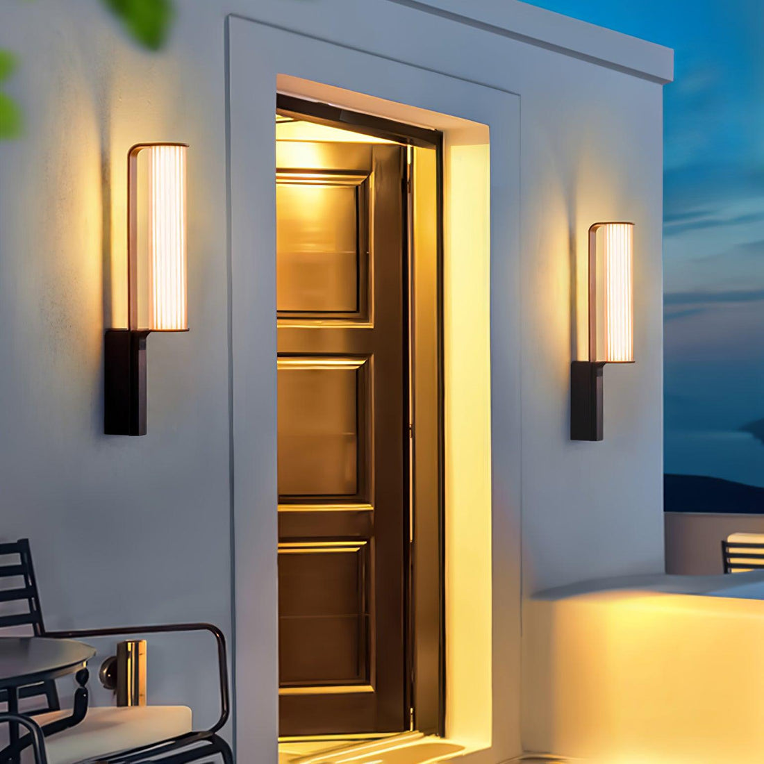 Outdoor Floor Lamp - Stainless Steel Acrylic Industrial Lighting