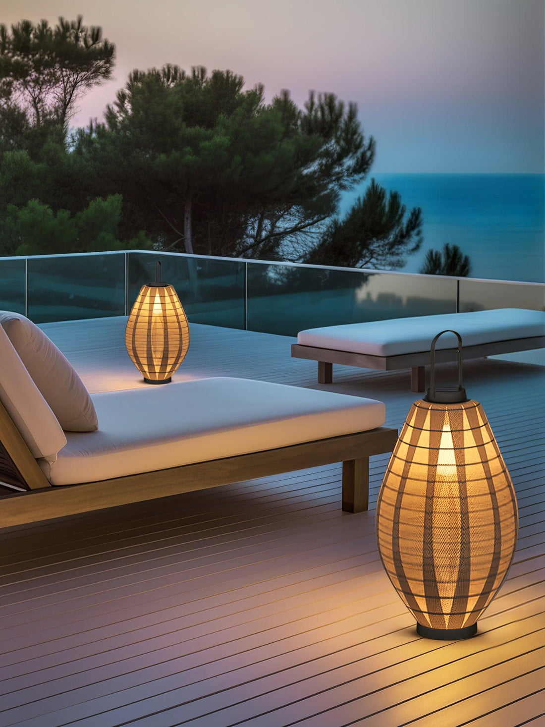 Mesh Beacon Outdoor Lamp - Waterproof Teardrop Stainless Steel Light