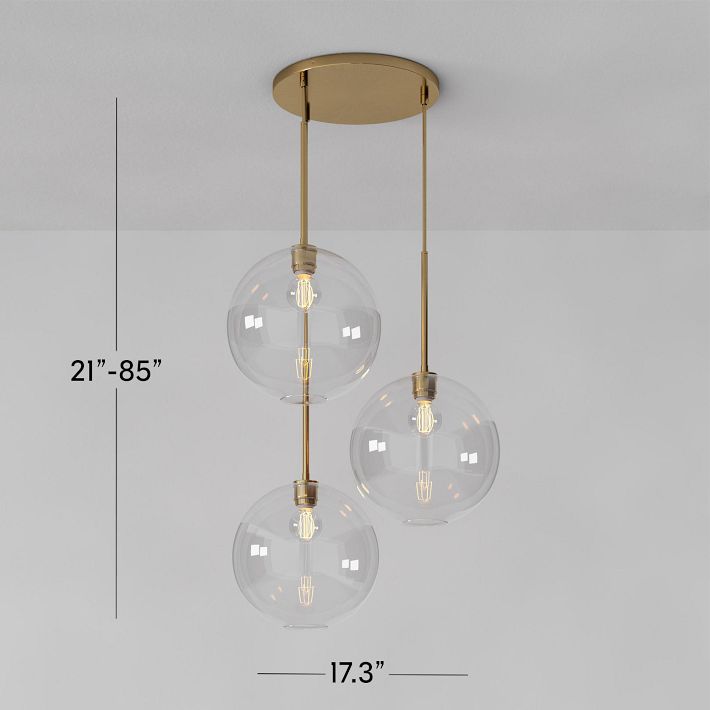 Selvion Minimalist Crystal Chandelier - Handcrafted Glass Sculptural Lighting Fixture