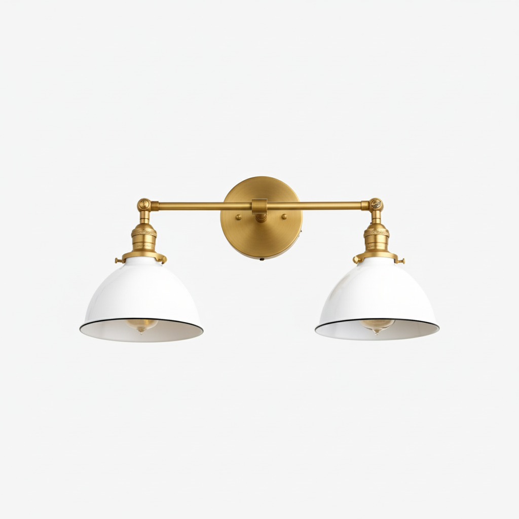 Conique Metal Industrial Vanity Light - Modern Bathroom Lighting Fixture
