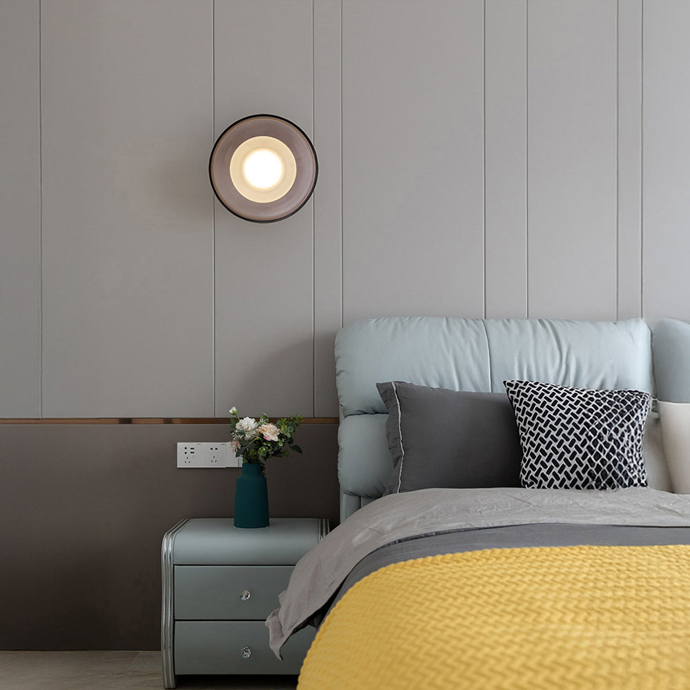 Nordic Wall Sconce - Modern Glass Round LED Lighting