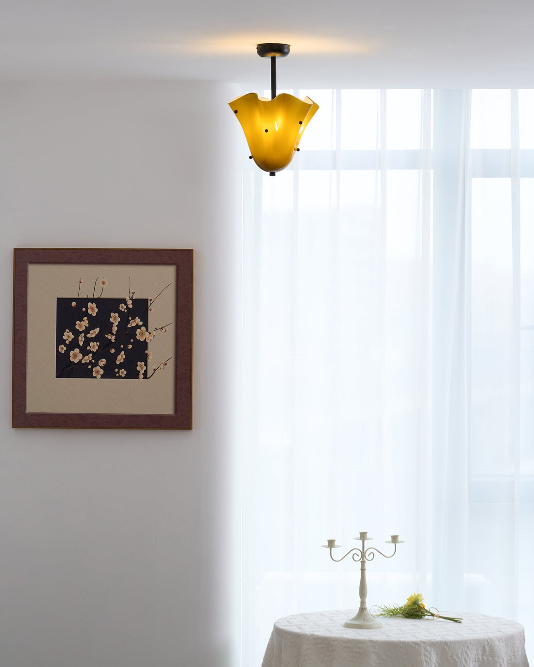 Dekorative Deckenleuchte aus Glas Bellina – Moderne, skulpturale Deckenleuchte