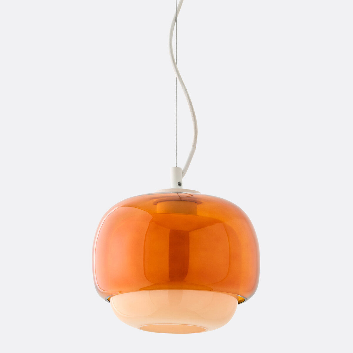 Clinco Modern Mushroom Pendant Light - Colored Glass Hanging Light