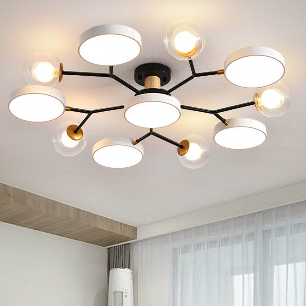 Branch LED Acryl Deckenleuchte - Kreatives Scheibendesign fürs Wohnzimmer