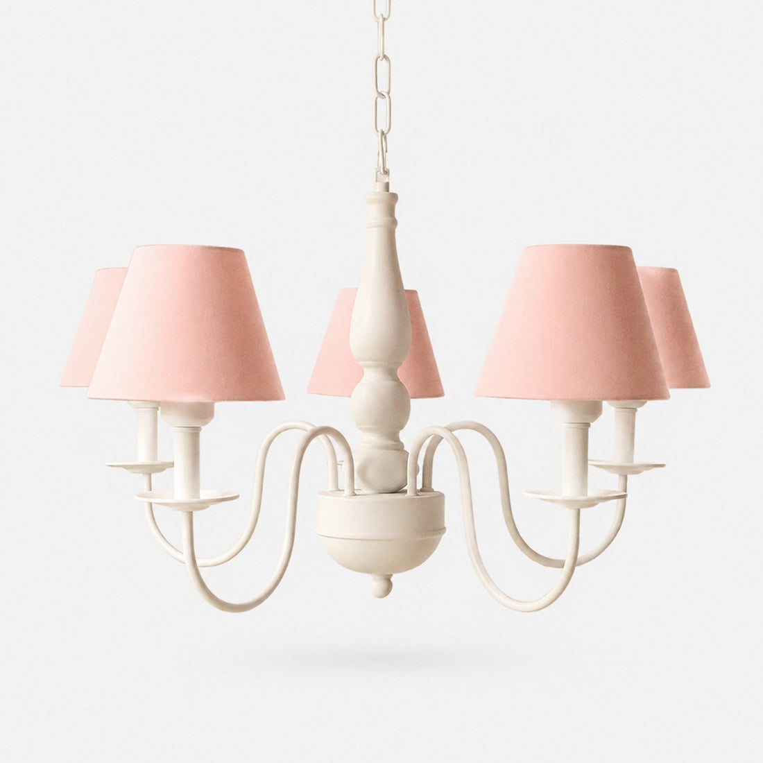 Colorful Fabric Shade 5-Light Chandelier