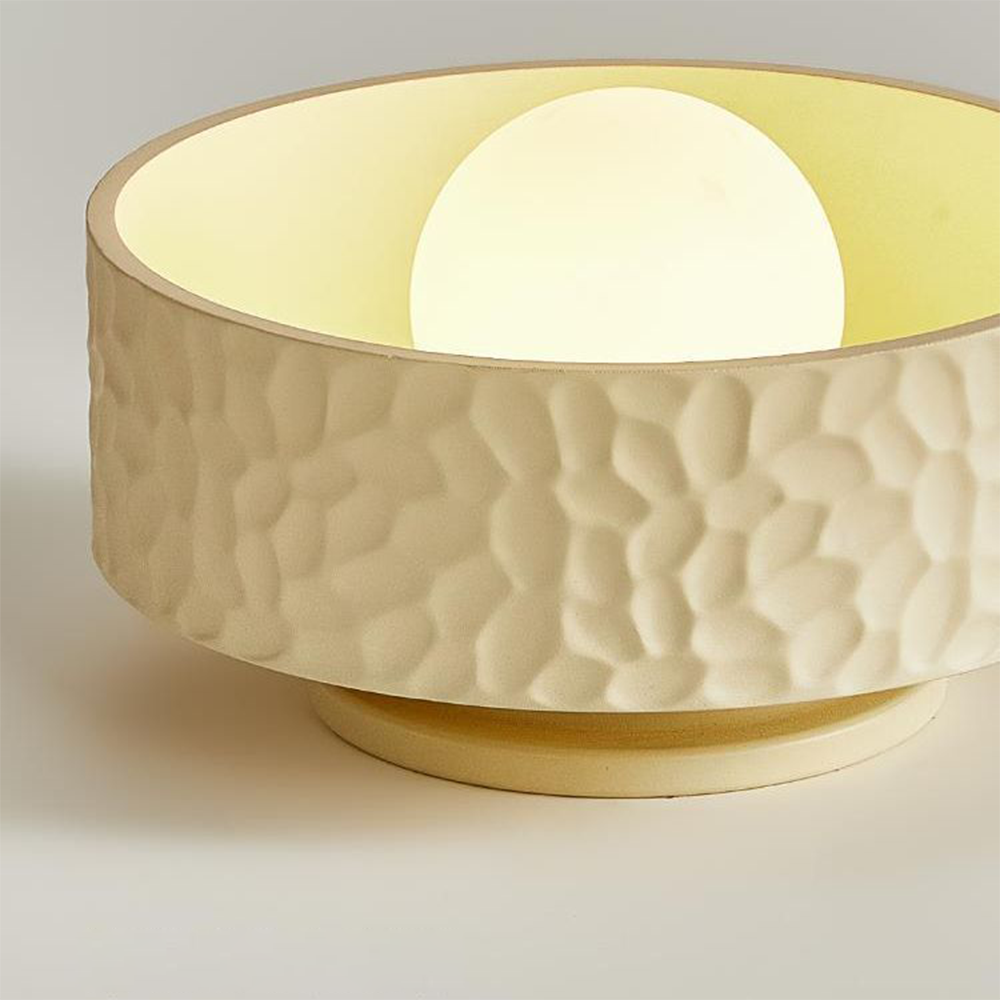 Wabi-Sabi-Deckenlampe – Runde Leuchte für das Wohnzimmer