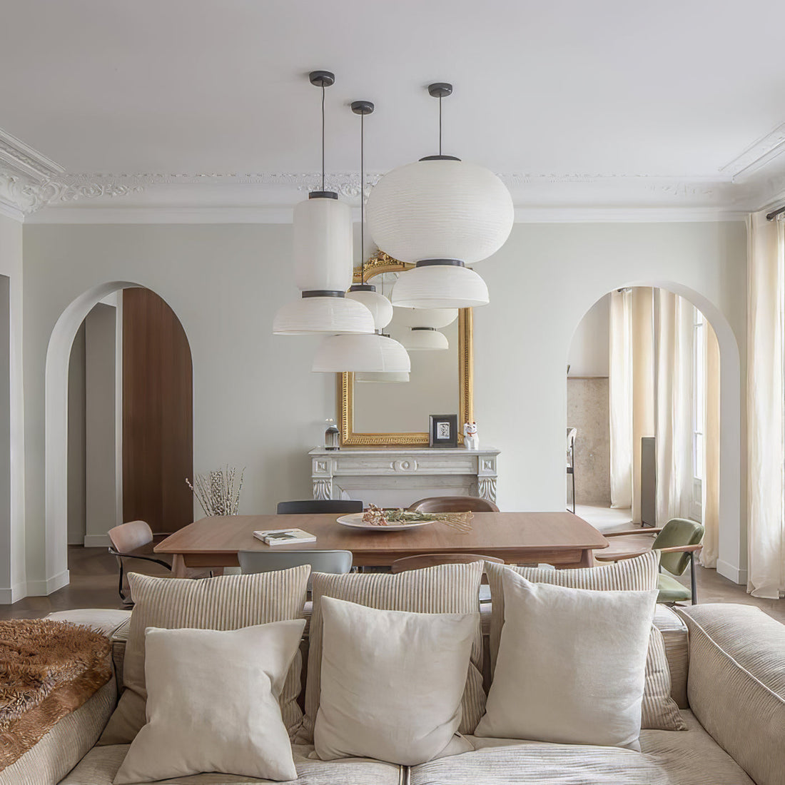Rice Paper Pendant Lamp - Modern Design for Cozy Interiors