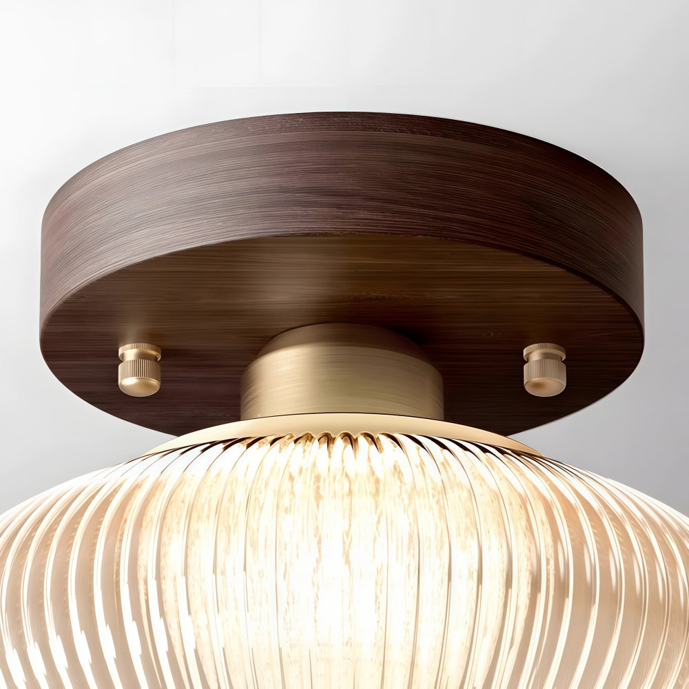 Soliro Modern Dome Glass Ceiling Light with Sleek Minimalist Form for Kitchens and Living Areas