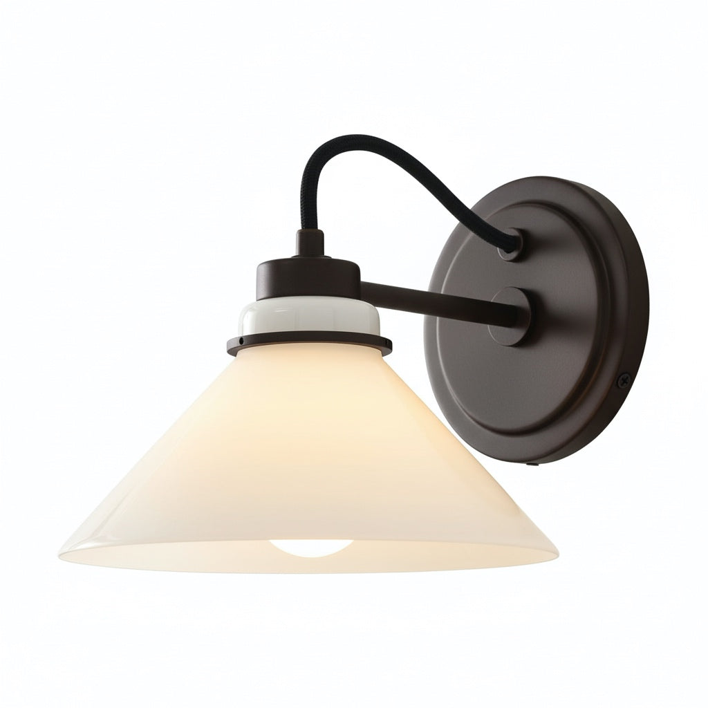 Aurenza Metal Wall Sconce - Farmhouse Tapered Design Wall Light