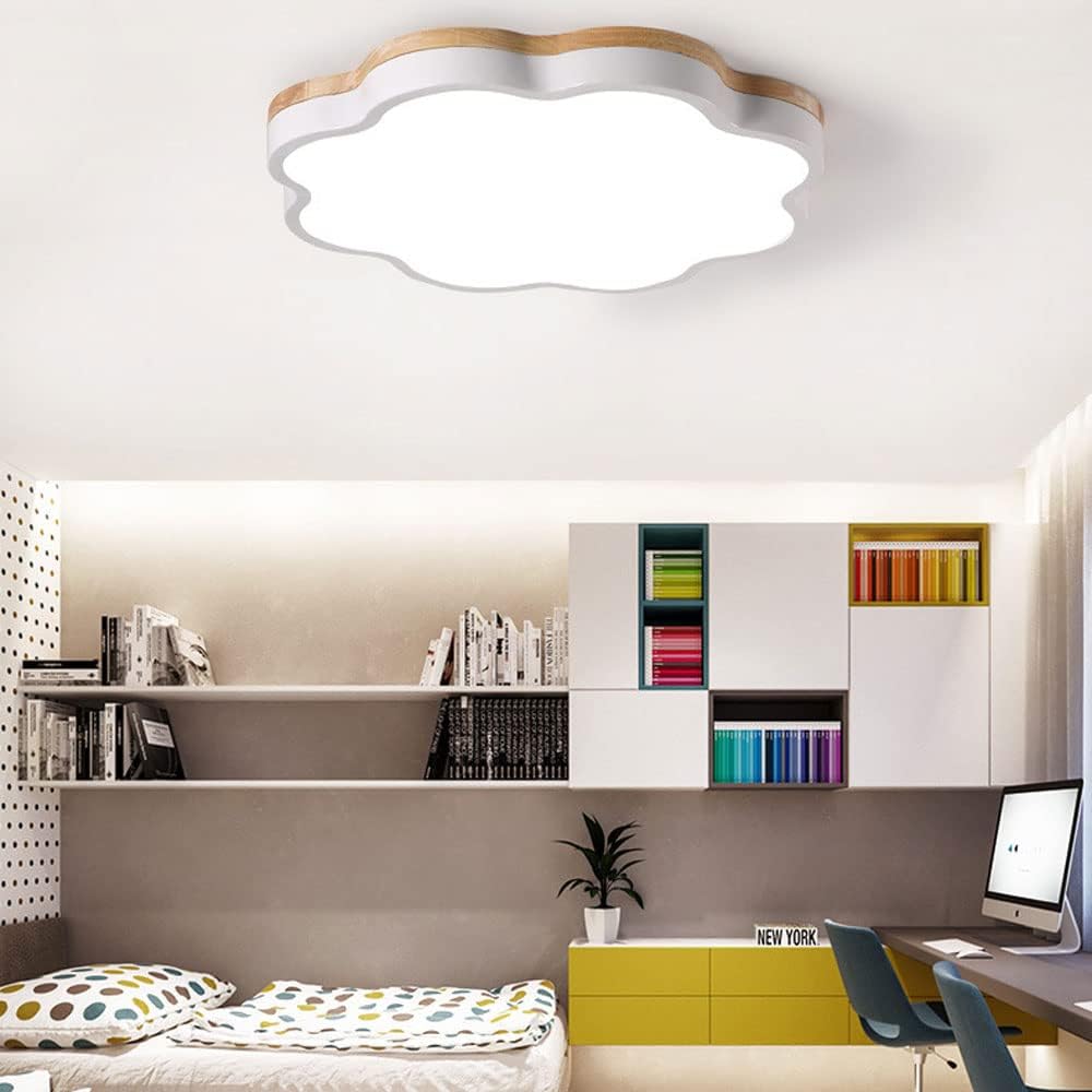 Flower LED Ceiling Light - Macaron Acrylic Fixture for Children's Room