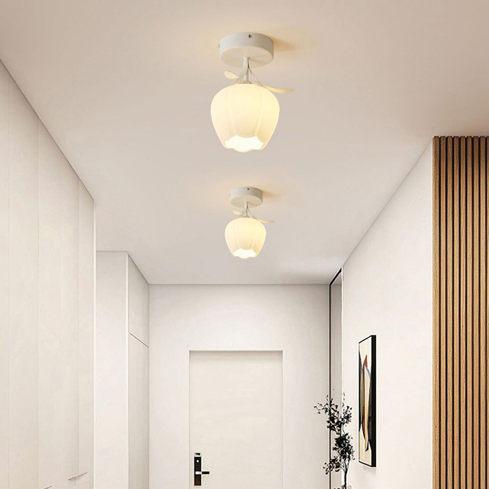 Creative Flower Ceiling Light - Mini Artistic Fixture for Bedroom