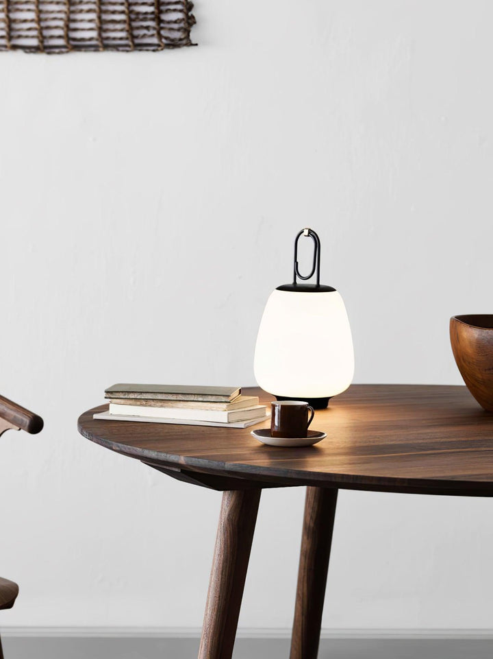 Lantern Table Lamp - USB Rechargeable Nordic Light for Indoor & Patio