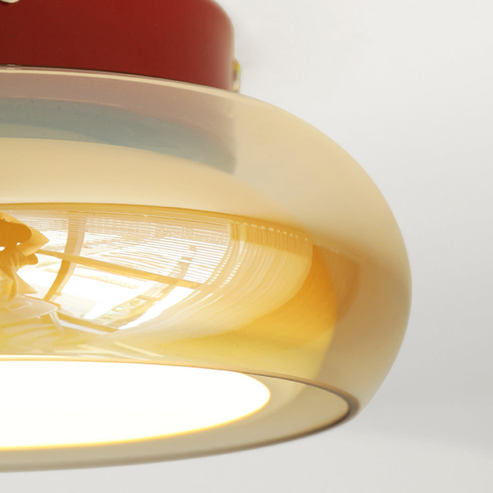 Modern Glass Ceiling Light - Elevate Ambiance Fixture for Living Room
