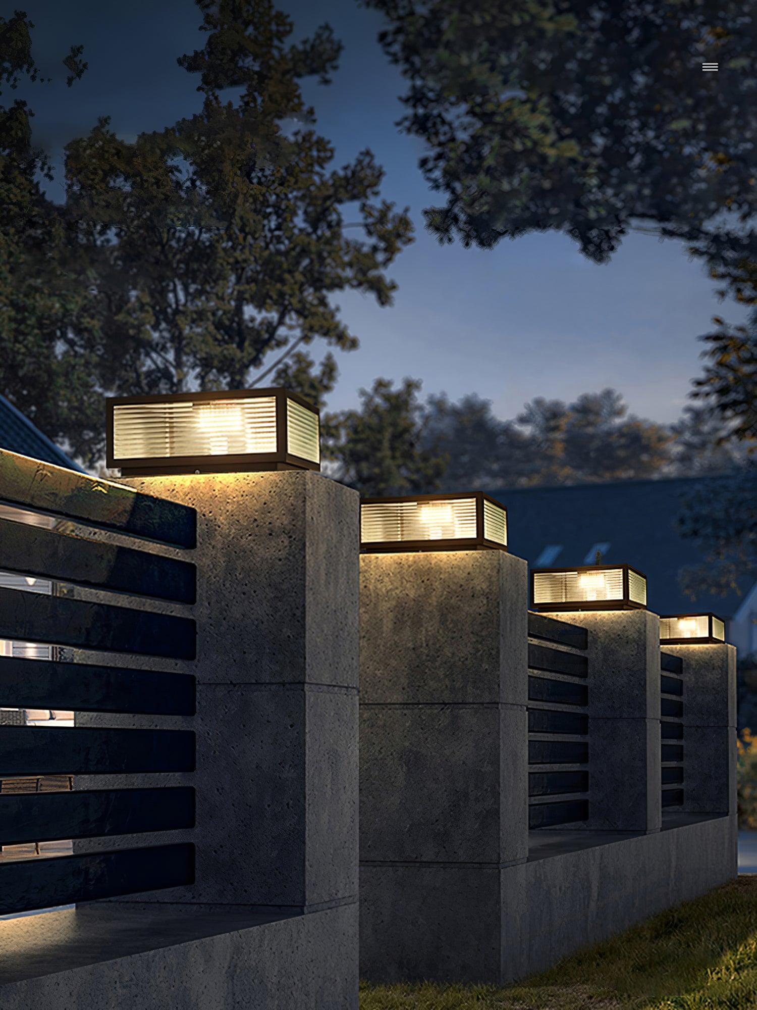 Garden Outdoor Light - Durable Metal Glass Lamp for Patio & Pathway