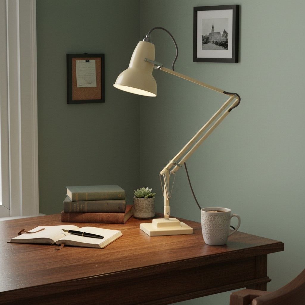 Modryx Vintage-Schreibtischlampe, verstellbar – Industrielle Arbeitsleuchte für Homeoffice