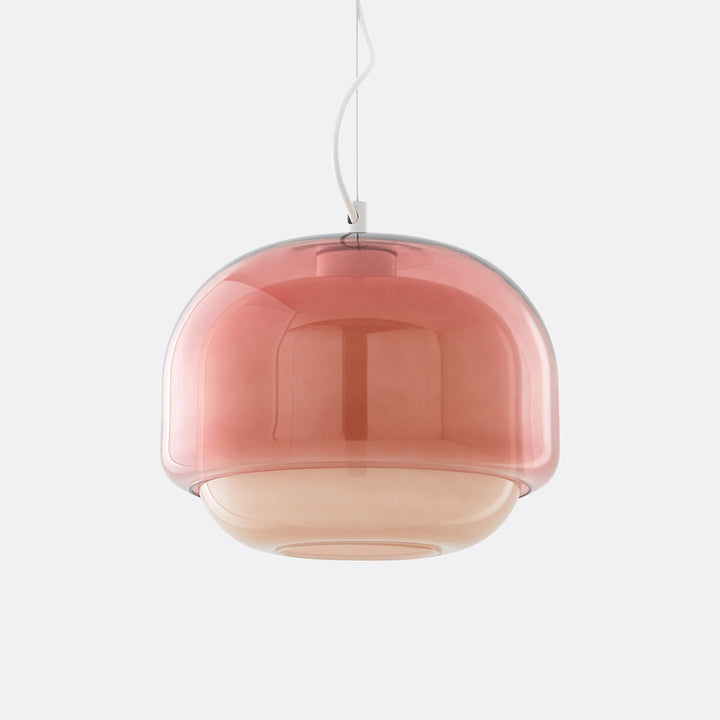 Clinco Mushroom Glass Pendant Light – Retro Modern Dining Room