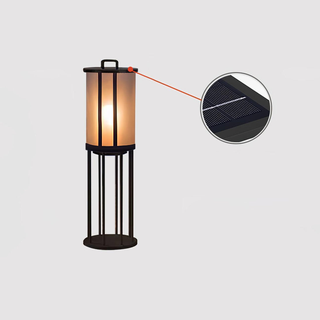 Runde Laterne Außenlampe - Acrylsäule Warmes Licht für den Gang