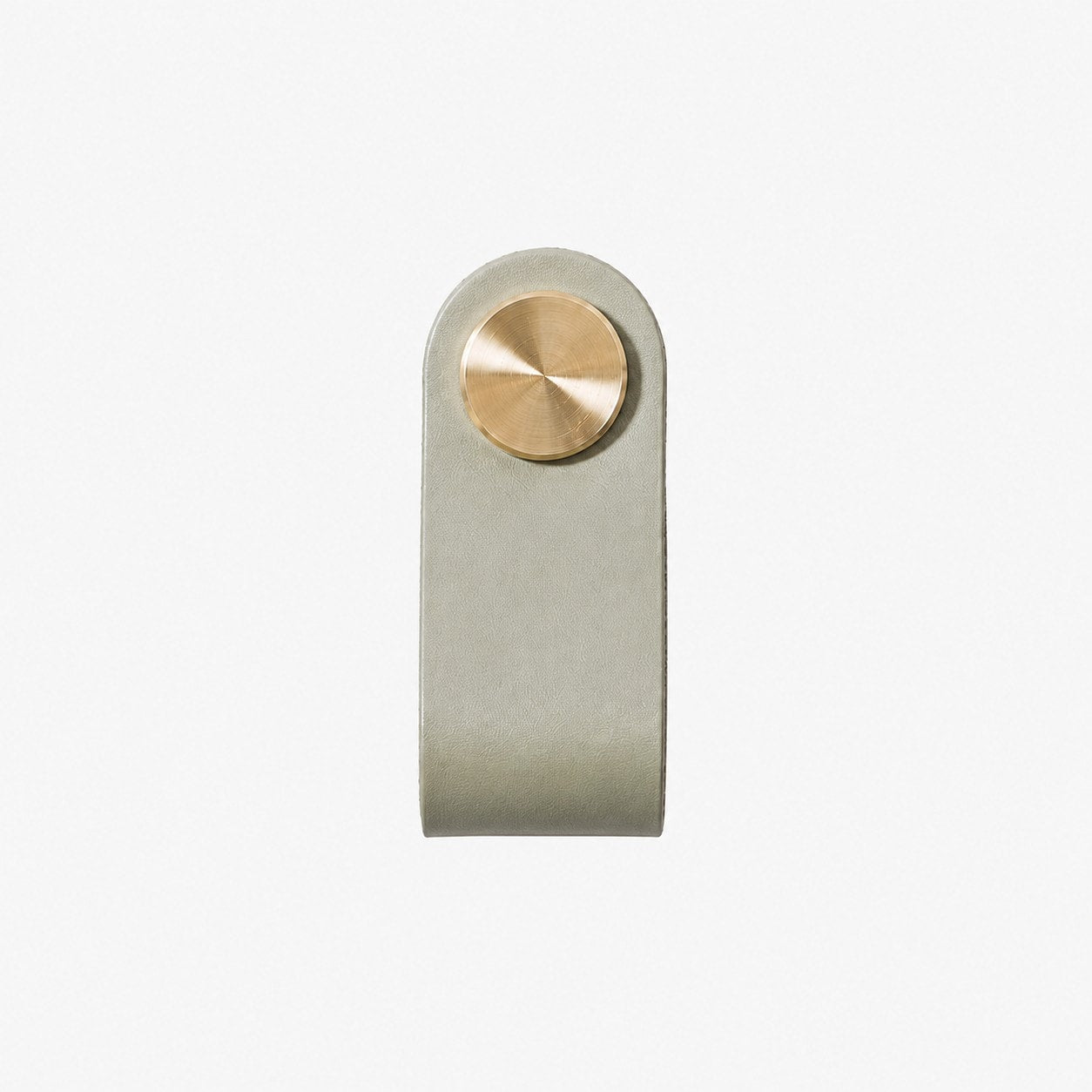 Cowhide leather and brass cabinet pull handle color and size option