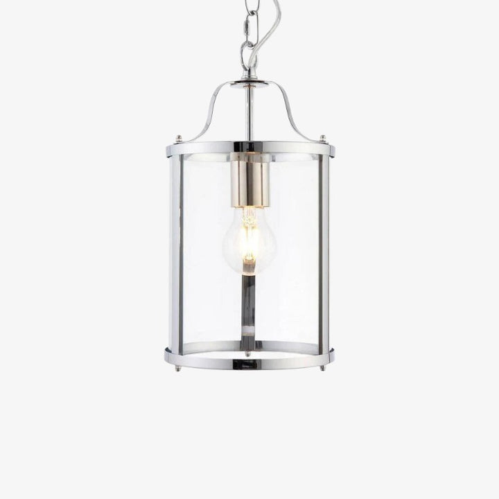 Aveline Klare Glas-Metall-Pendelleuchte