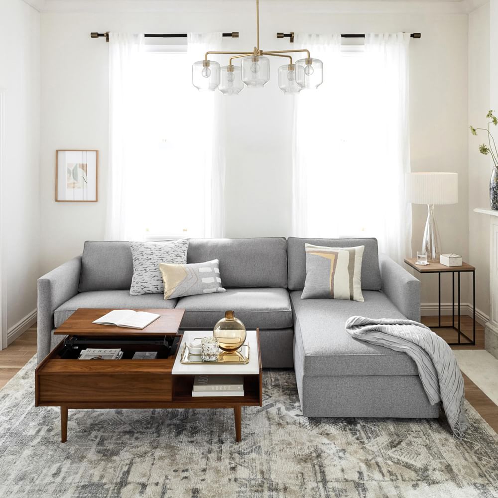 Lumivelle 5-Light Pebble Chandelier - Modern Glass Pendant Lighting