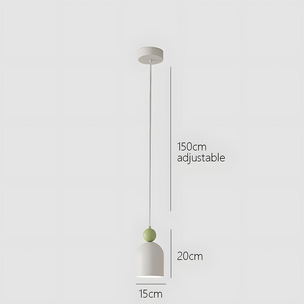Iron Pendant Light - Compact Minimalist Living Room Lighting