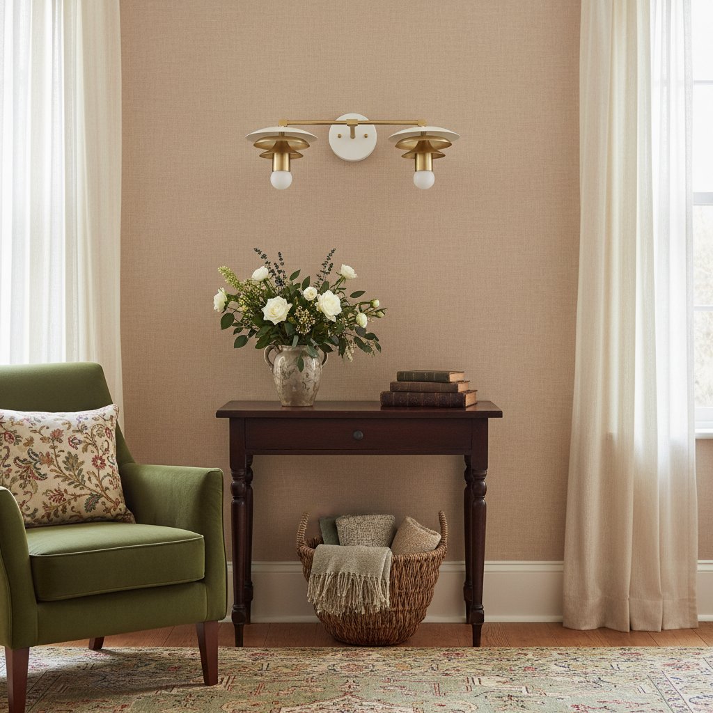 Artivo Waschtischleuchte aus geschichtetem Messing – moderner, eleganter Akzent für das Badezimmer