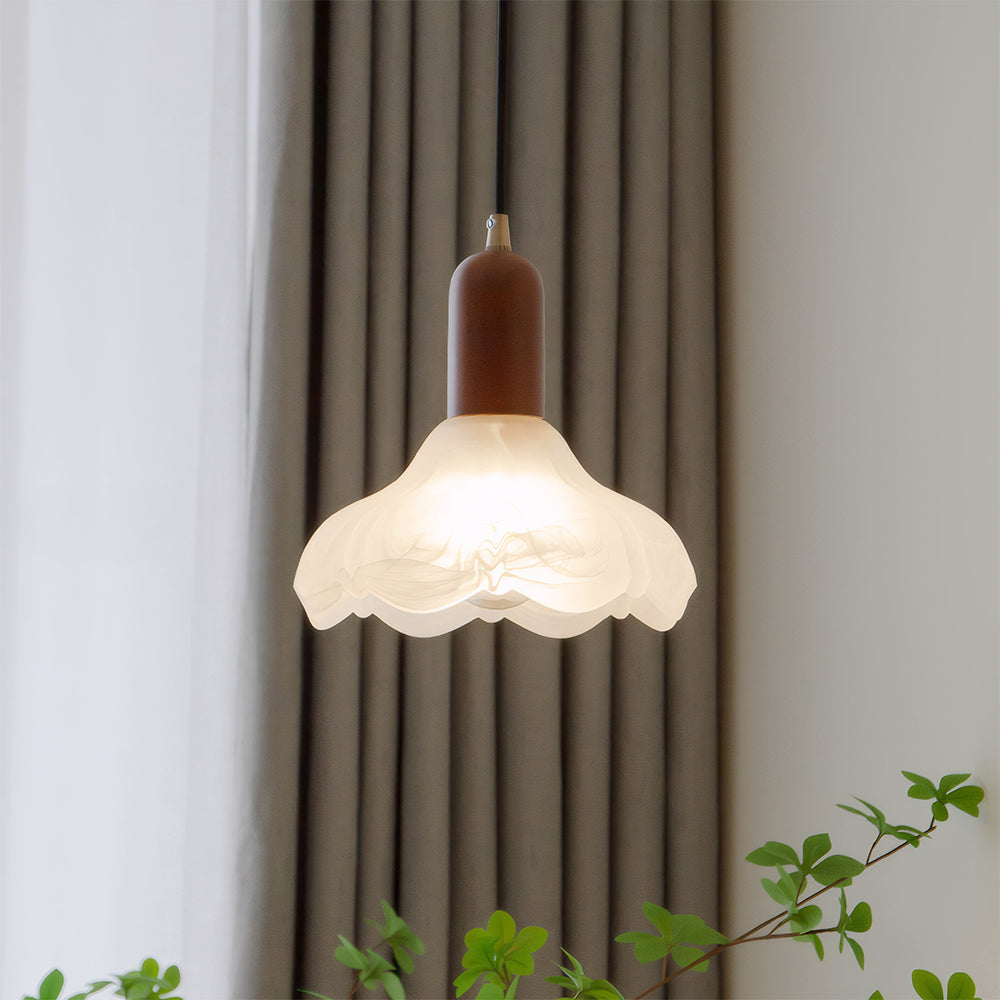 Retro Glass Pendant Light - Creative Bedroom Lighting Vintage