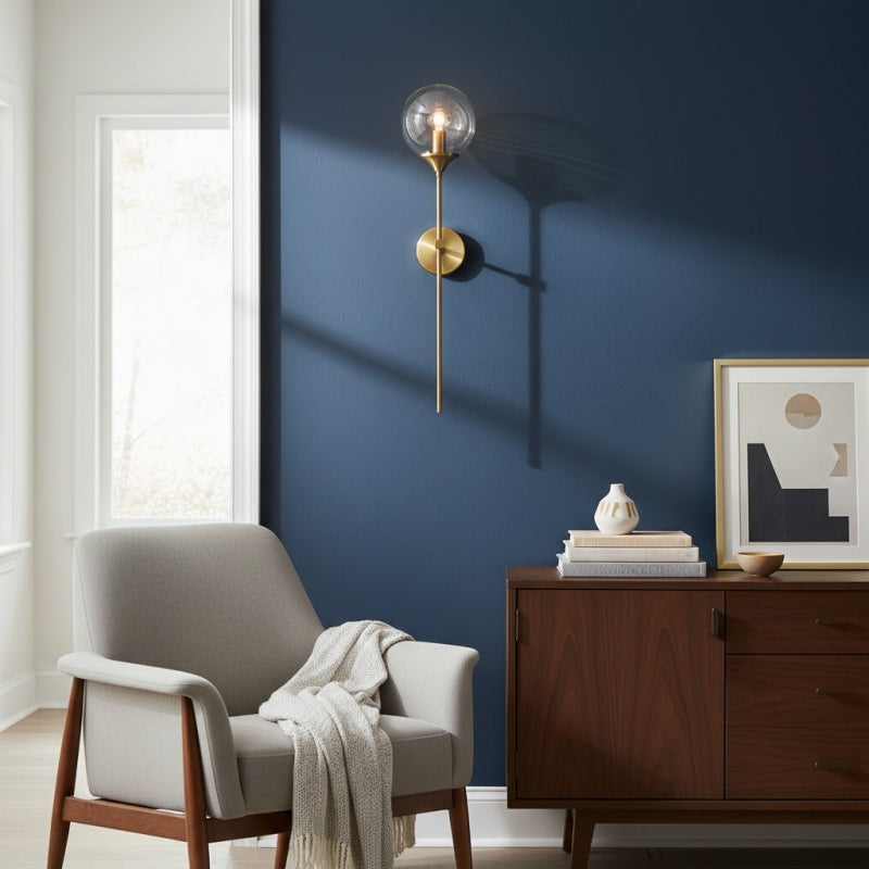 Beanaura Wall Lamp Nordic Glass Ball Metal Design – Modern Indoor Lighting for Living Room
