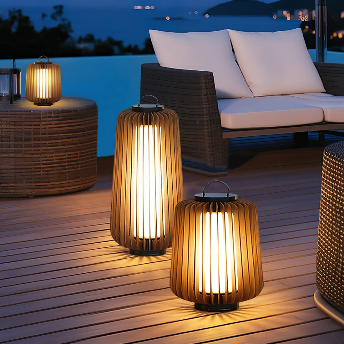 Tragbare Laternenlampe für den Außenbereich – kompaktes wiederaufladbares Licht zum Wandern