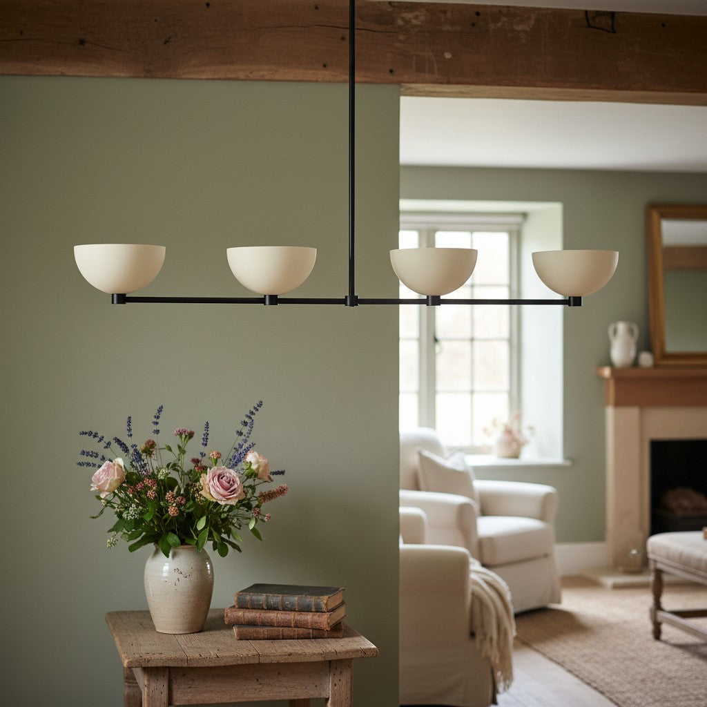 Metio Dome Elegant Chandelier Light - Decorative Ceiling Fixture for Home