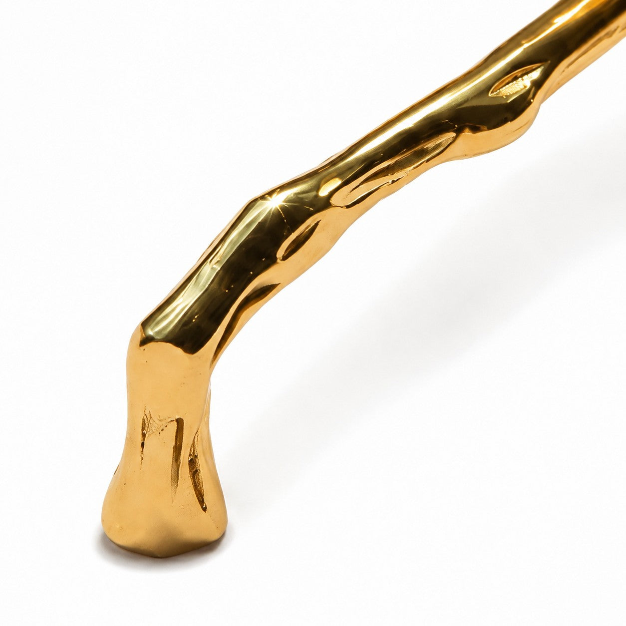 Nature motif brass cabinet handle with 5.0 in c-c / 12.8 cm c-c mounting