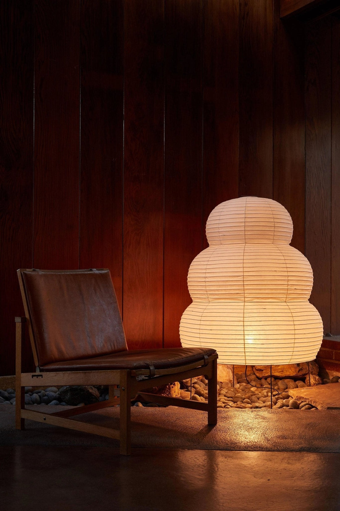 Japanisch inspirierte Papiertischlampe – Maulbeerpapierlampe fürs Schlafzimmer