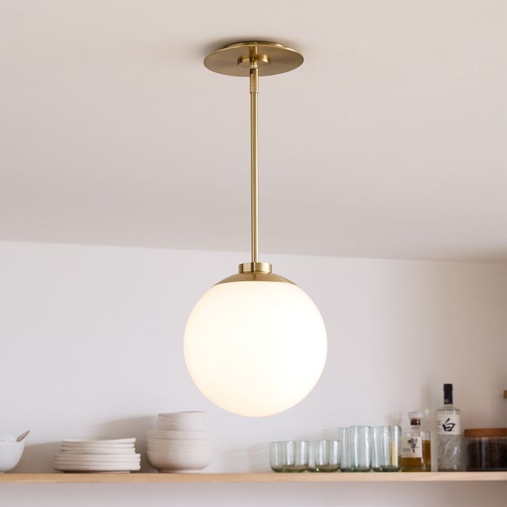 Rivolence Globe Pendant Light - Elegant Brass Lighting