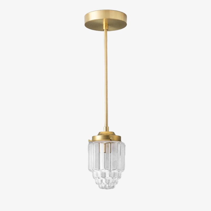 Tierlux Glass Pendant Light - Art Deco Globe Design