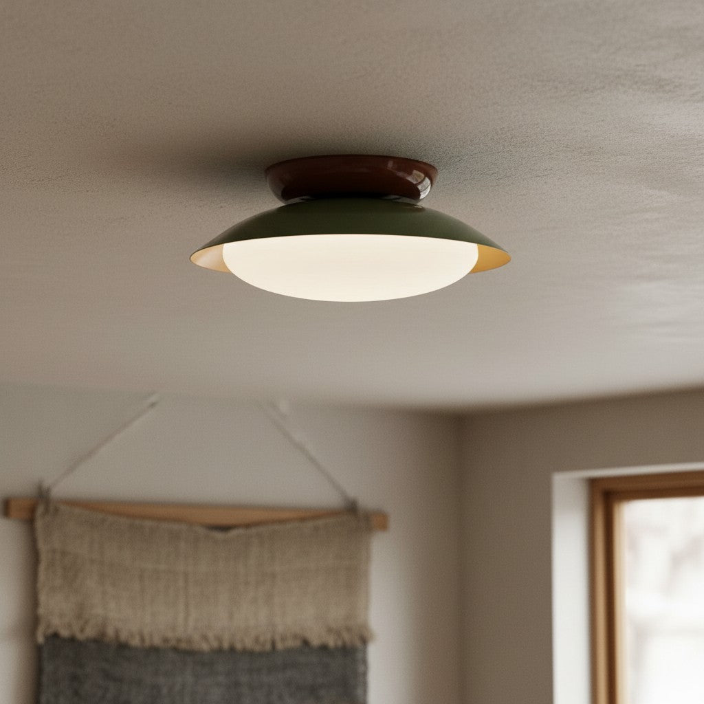 Heliora Modern Dome Ceiling Light – Minimalist Retro Style for Living Spaces