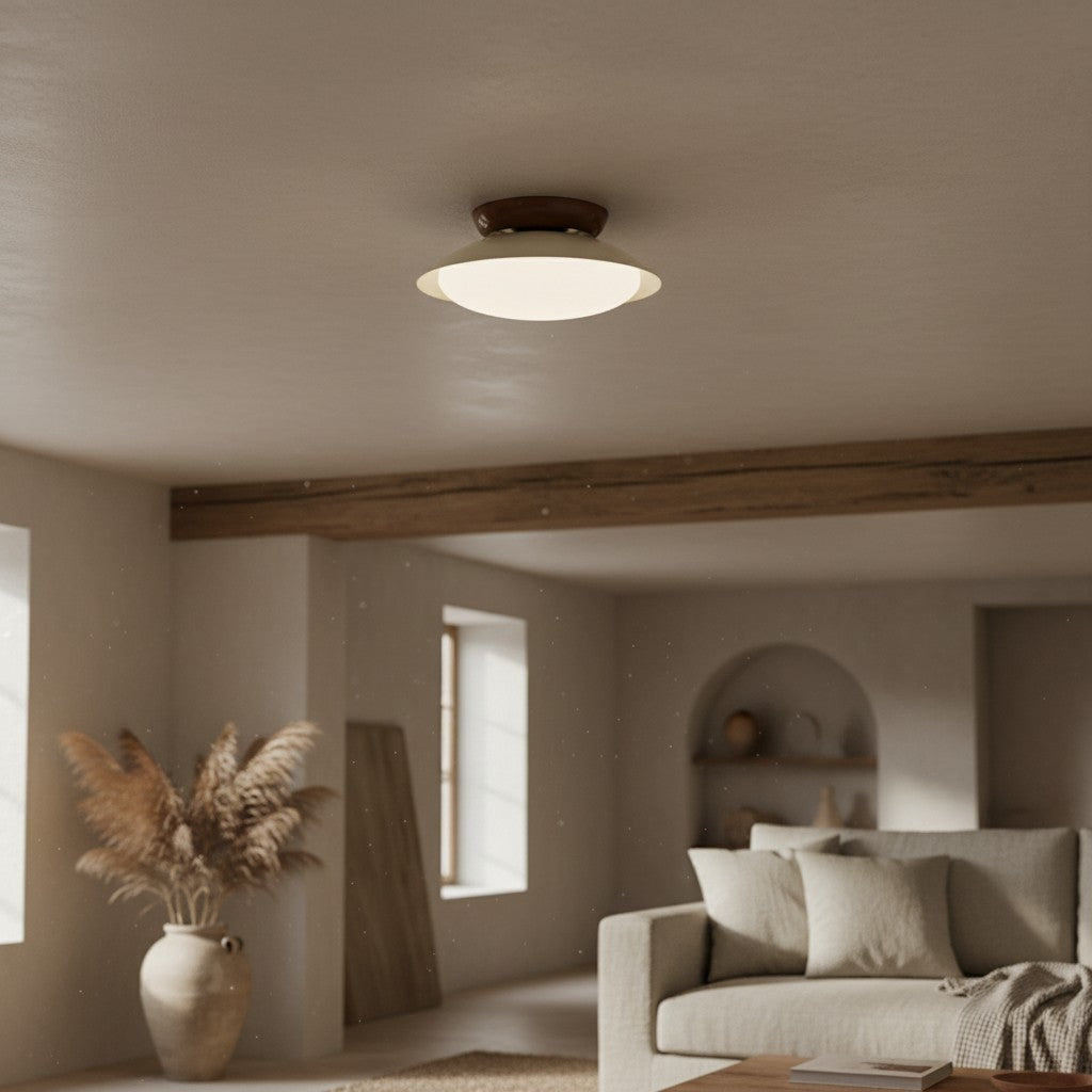 Heliora Modern Dome Ceiling Light – Minimalist Retro Style for Living Spaces