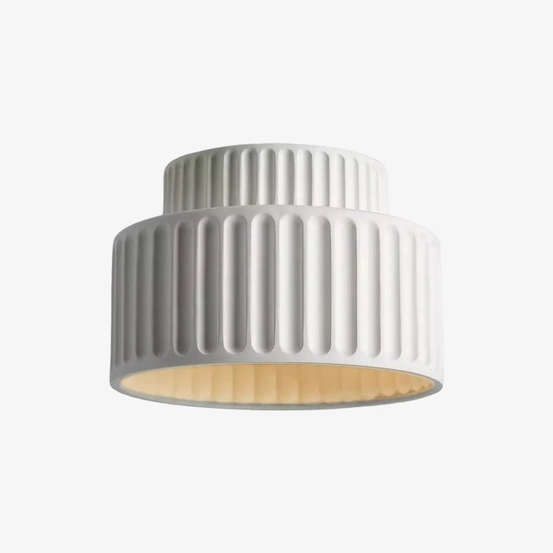 Tierna Bowl Flush Mount Ceiling Light - Soft Sculptural Nordic Form for Entryway