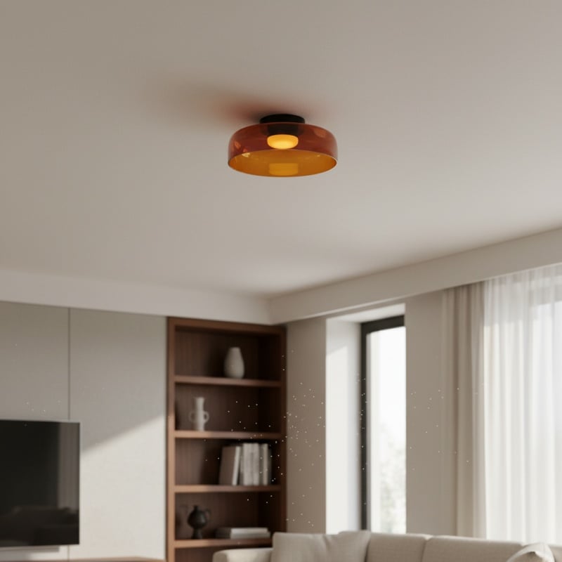 Celestial Modern Layered Glass Ceiling Light - Scandinavian Ceiling Lamp for Home Spaces