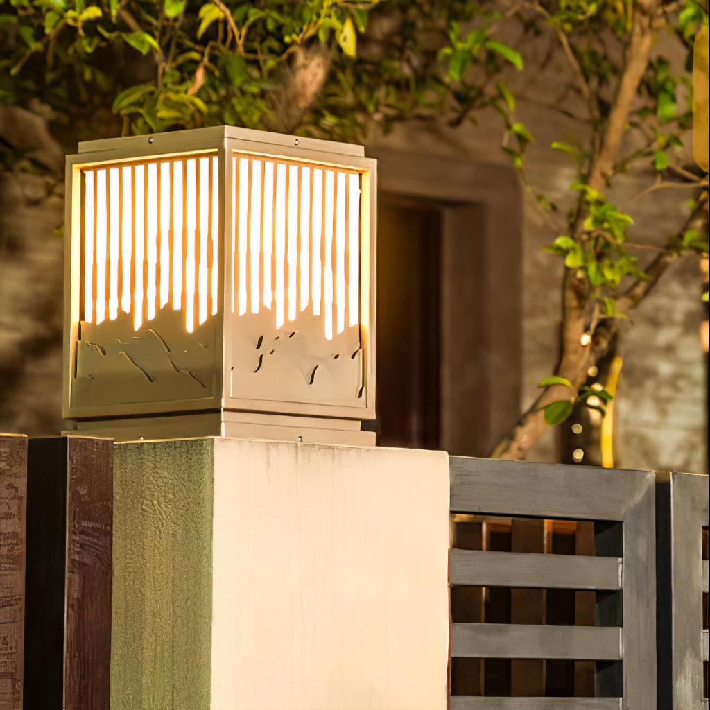 Wave Garden Outdoor Light - Sleek Wavy Body Weather