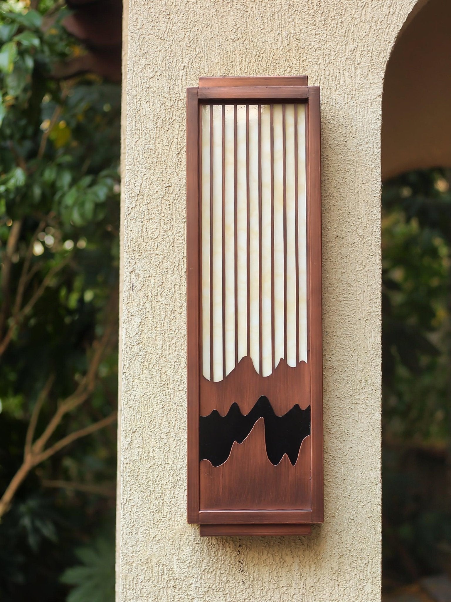 Modische Wandleuchte aus Edelstahl – quadratische Lampe für Terrassen