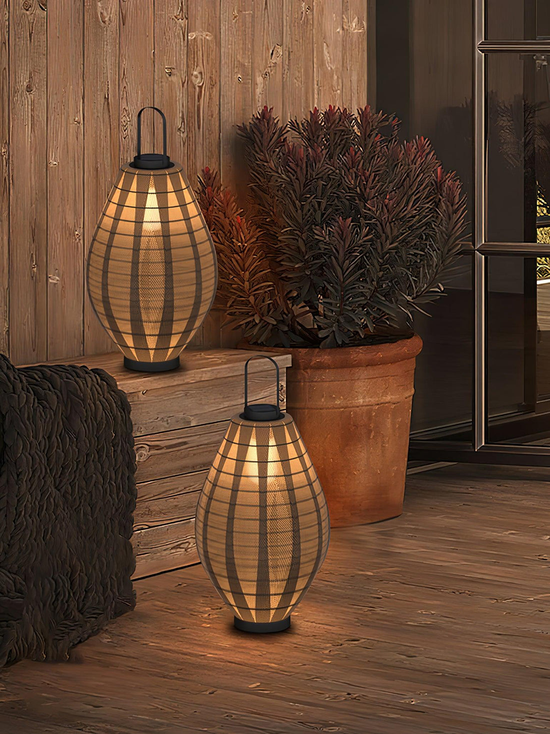 Mesh Beacon Outdoor Lamp - Waterproof Teardrop Stainless Steel Light