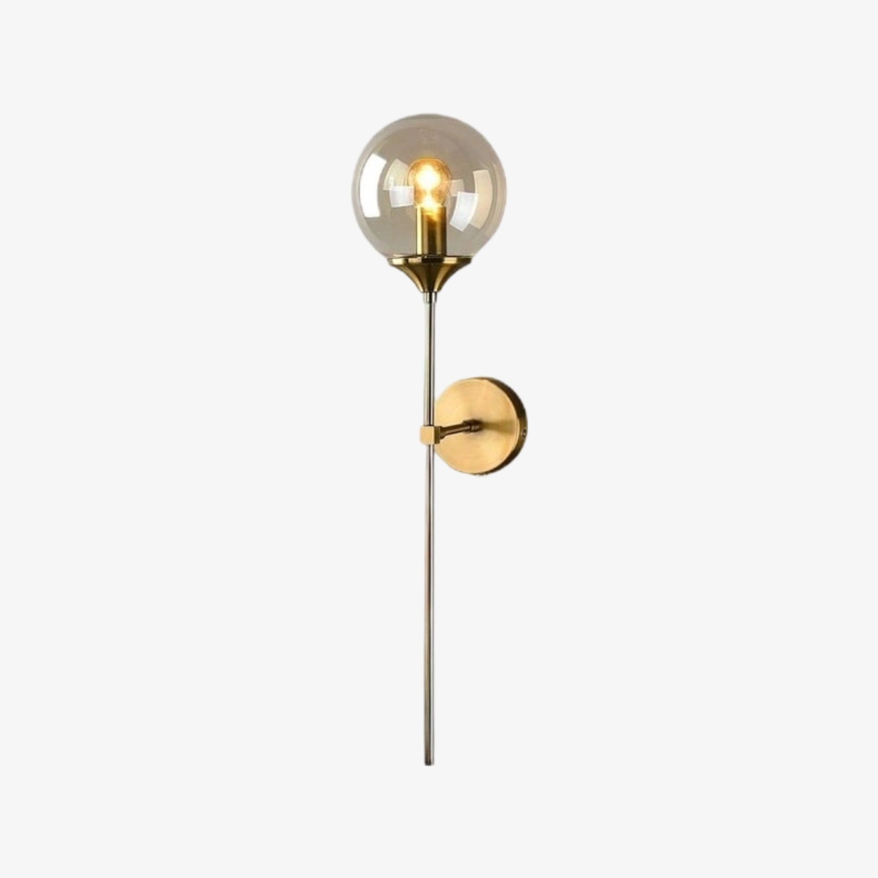 Beanaura Wall Lamp Nordic Glass Ball Metal Design – Modern Indoor Lighting for Living Room