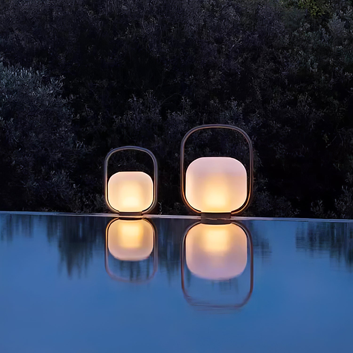 Tragbare Laterne Outdoor-Tischlampe - Wiederaufladbare Lampe für Balkon