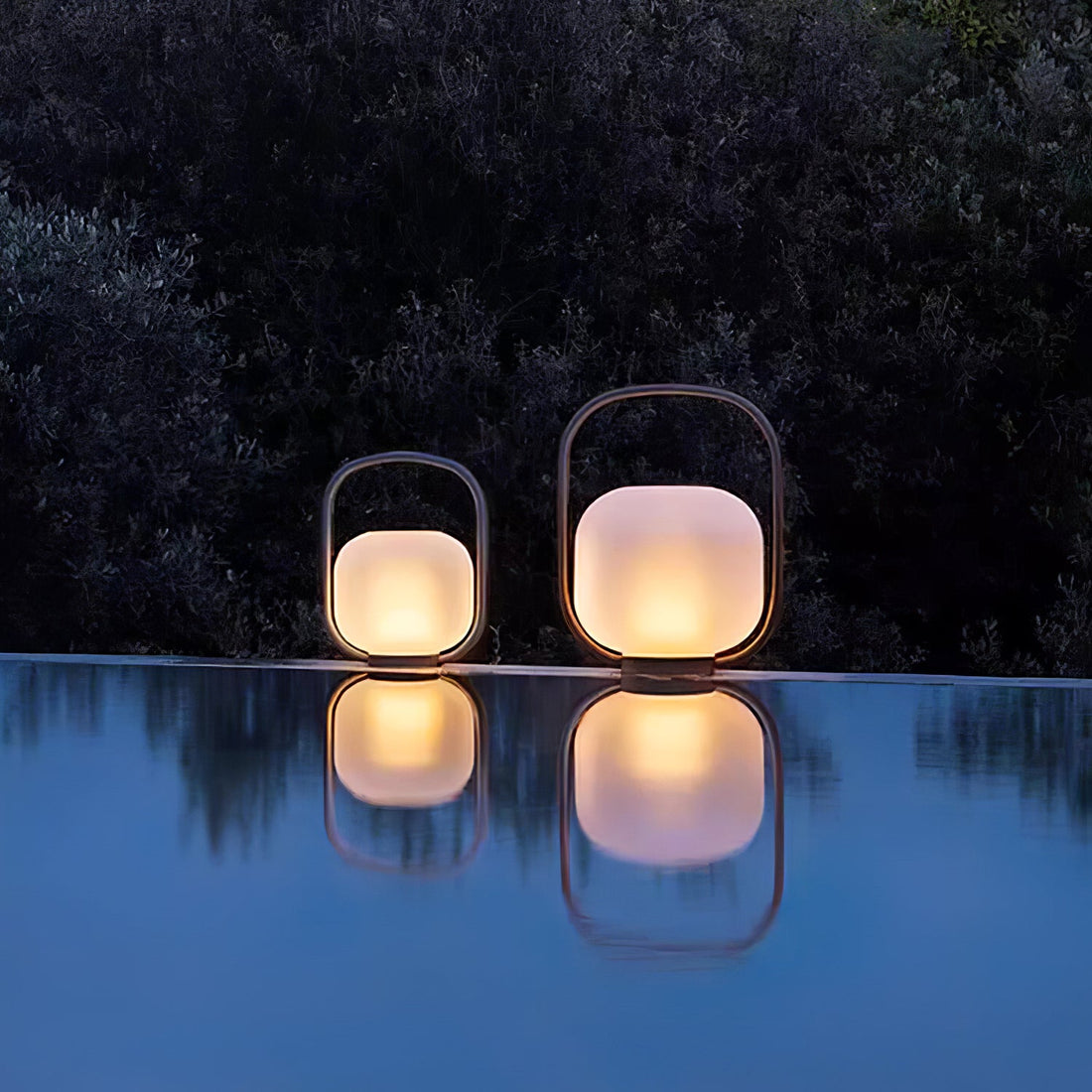 Tragbare Laterne Outdoor-Tischlampe - Wiederaufladbare Lampe für Balkon