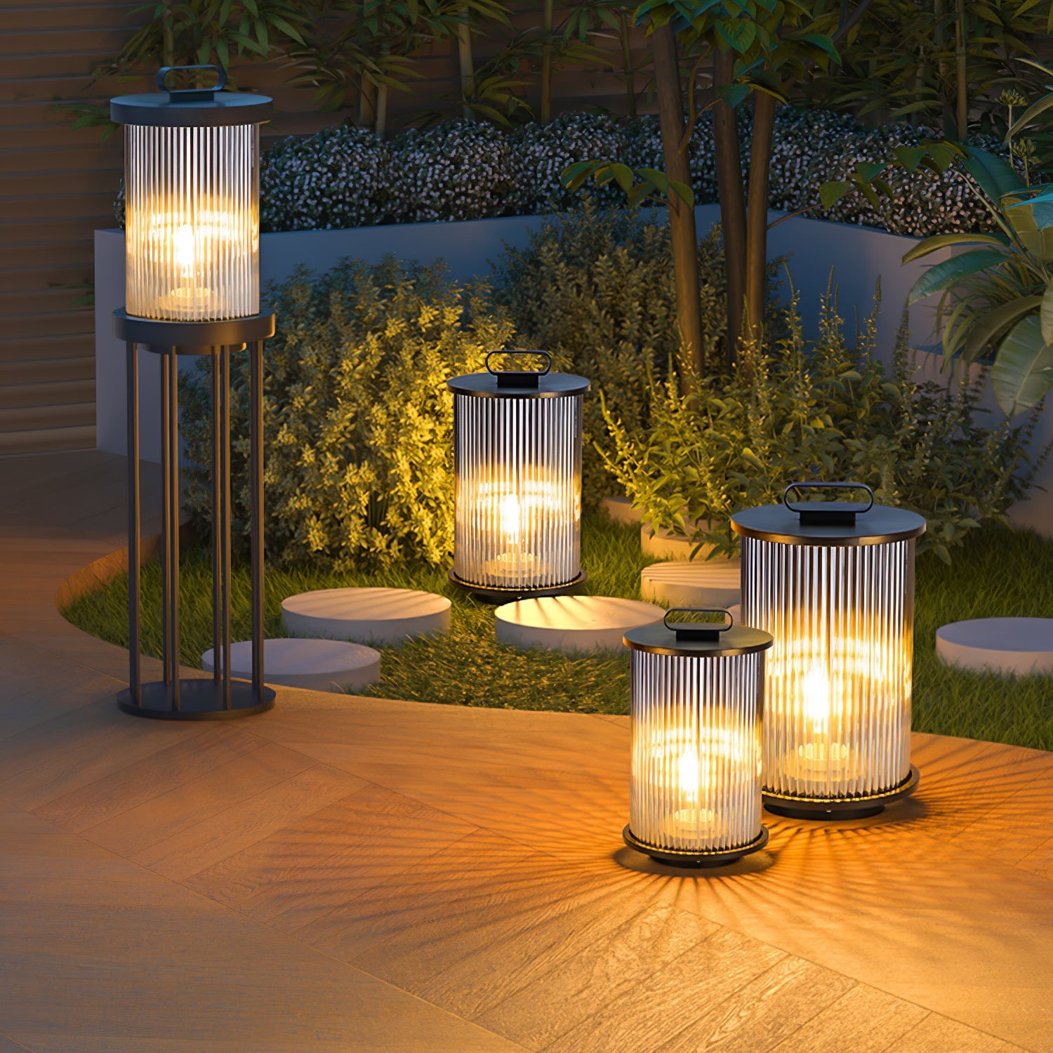 Lantern Garden Outdoor Light - Garden Outdoor Lamp Ideal for Walkways