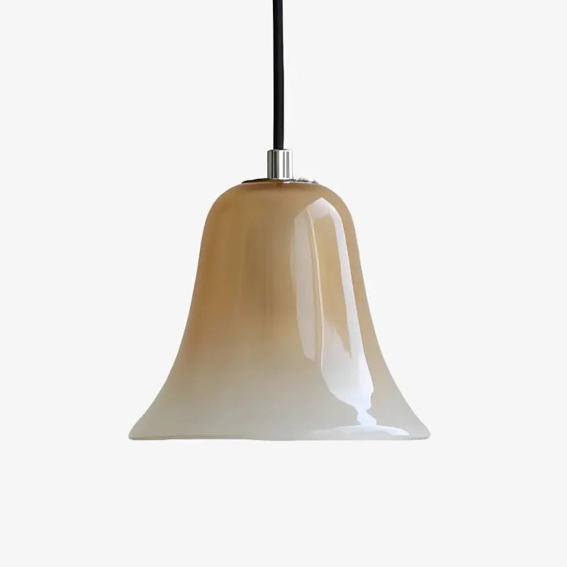 Latte Beige gradient glass pendant light