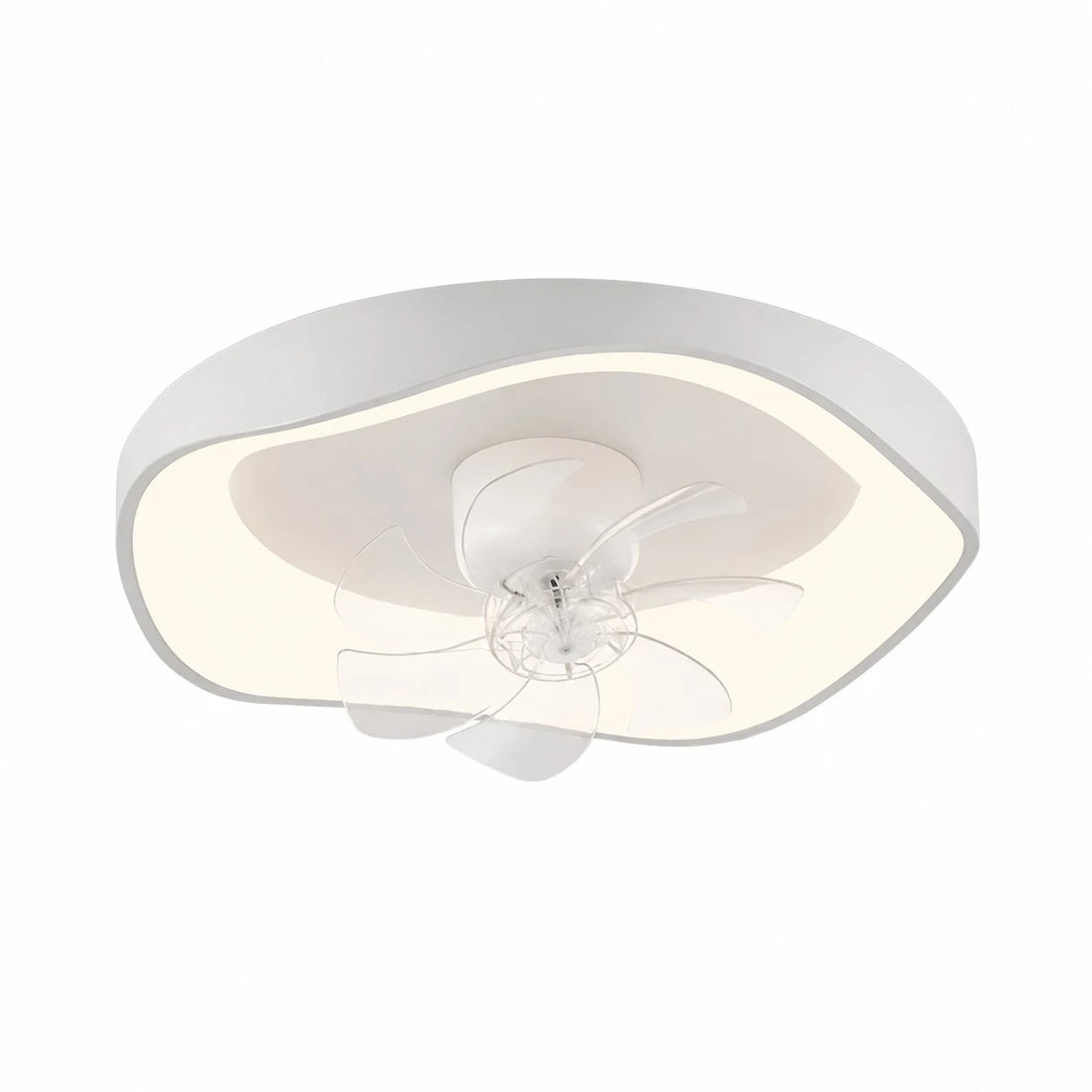 Oscillating white 42 cm ceiling fan light SKU image