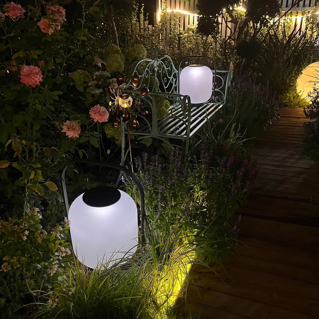 Tragbare Laterne Outdoor-Tischlampe - Wiederaufladbare Lampe für Balkon